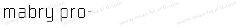 mabry pro字体转换